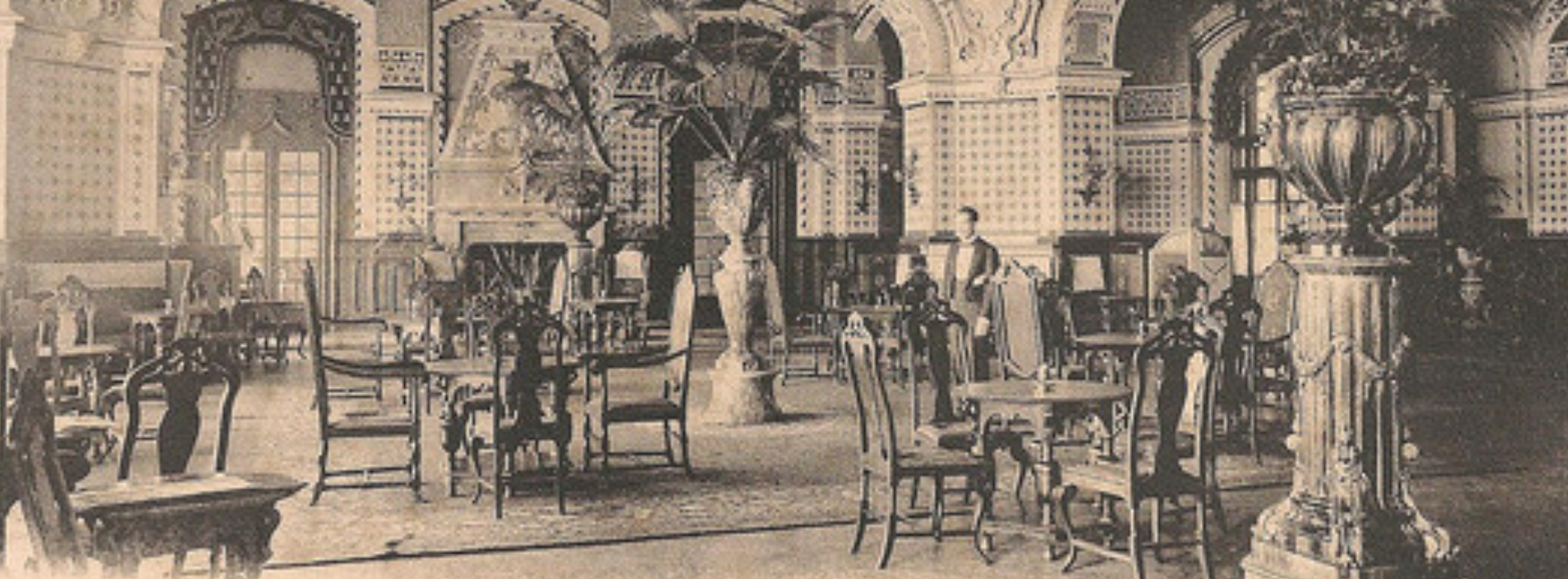 Caux Palace Main Hall historical picture