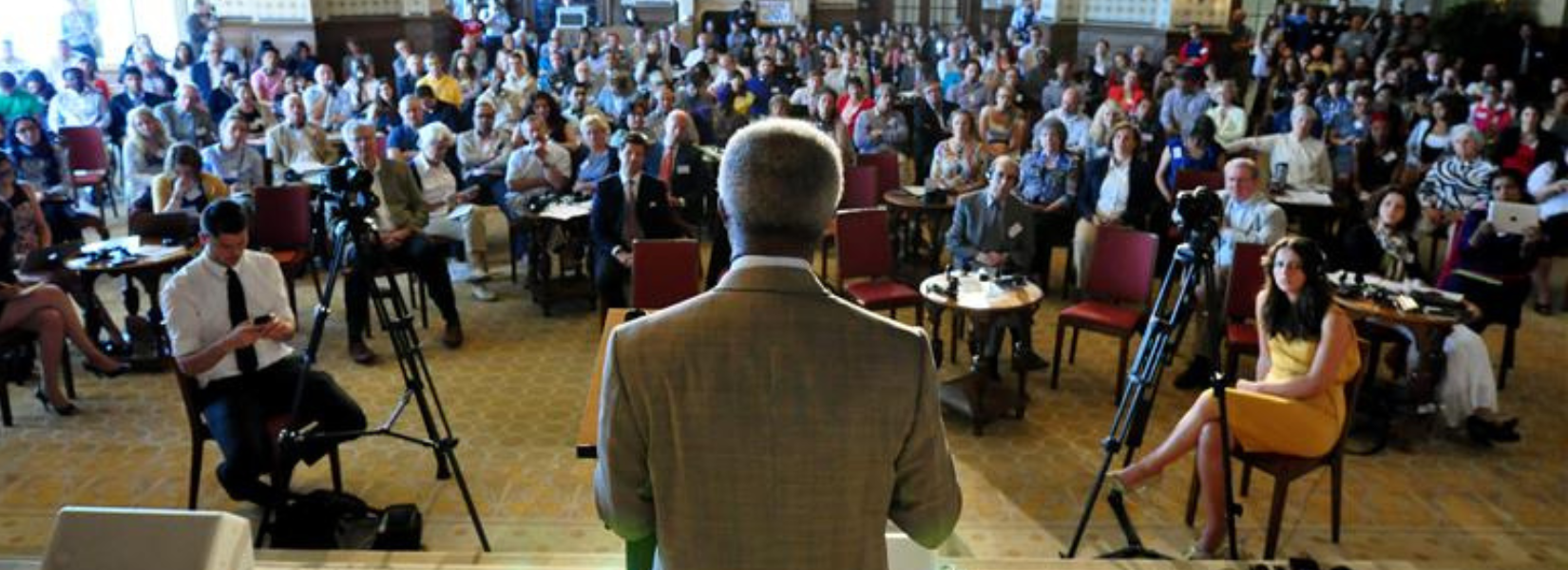 Kofi Annan in Caux 2013 banner