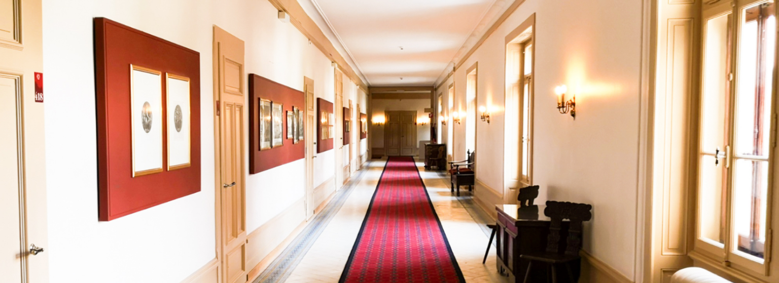 Caux Palace corridor