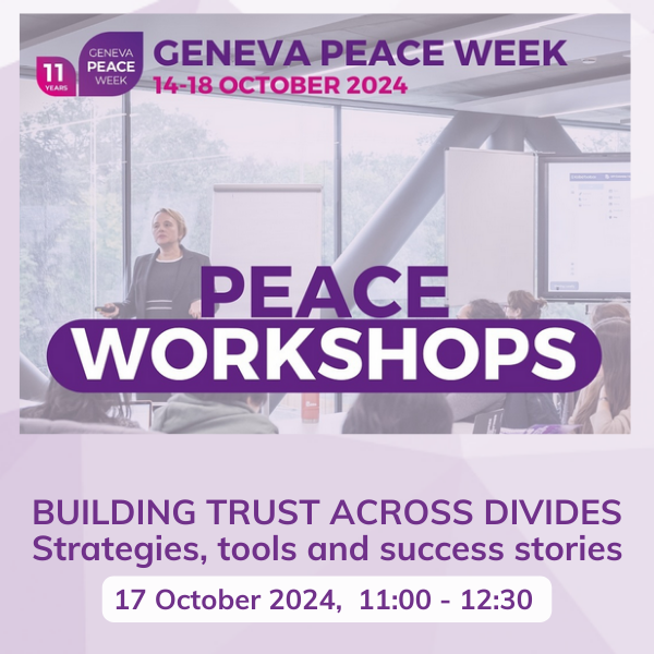 Geneva Peace Week 2024 Peace Workshop