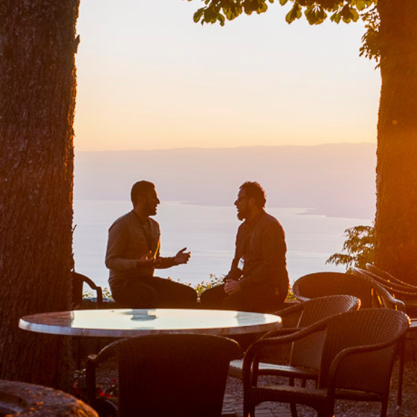 People on terrace Caux Palace cropped