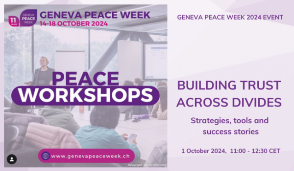 Geneva Peace Week 2024 Peace Workshop