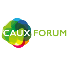 Caux Forum logo white background